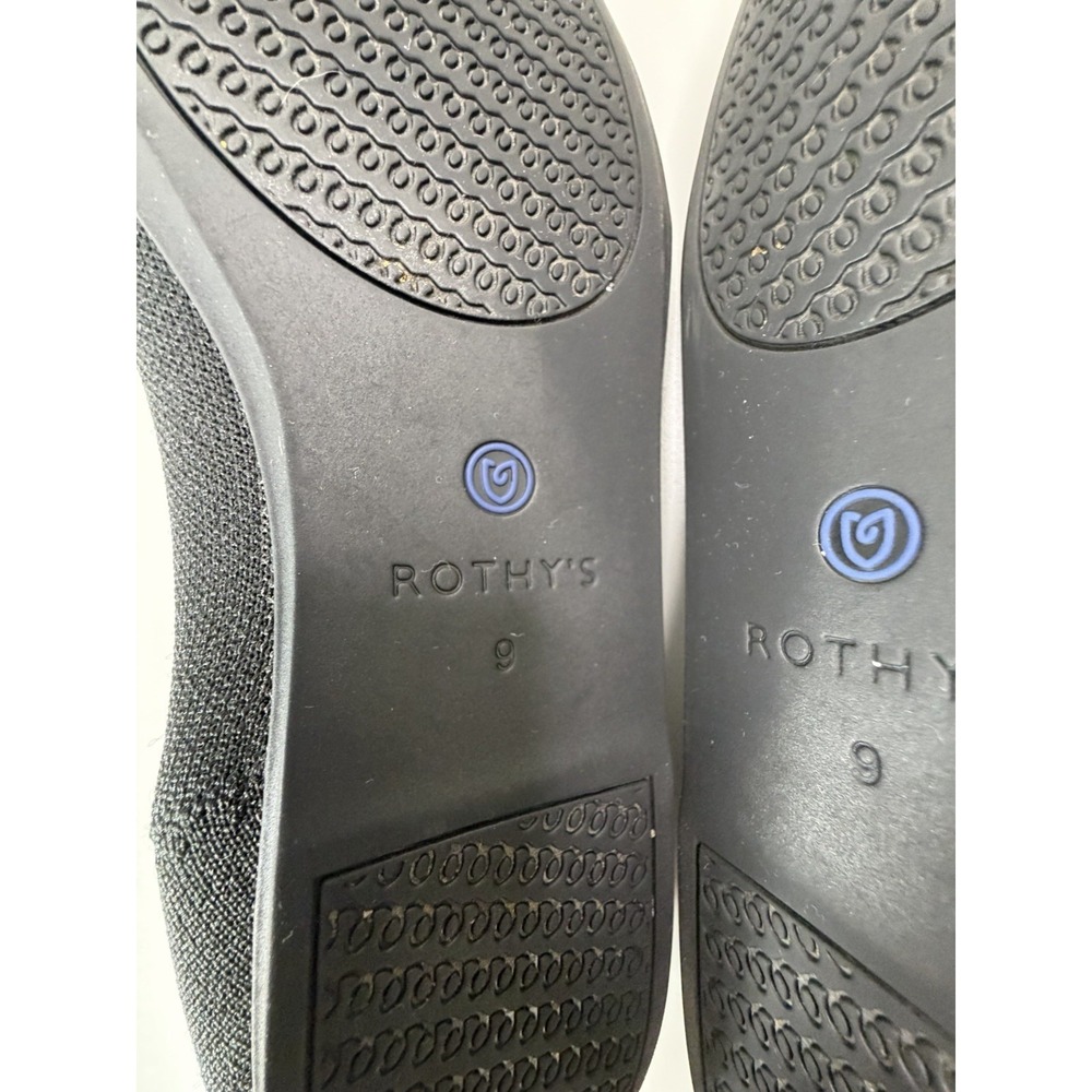 Rothy's The Loafer Black Slip On Flat Shoes Women's Size 9 - Picture 6 of 10